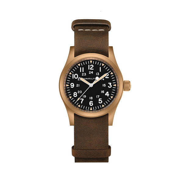 Khaki Field Manual 38 mm Bronze and Titanium